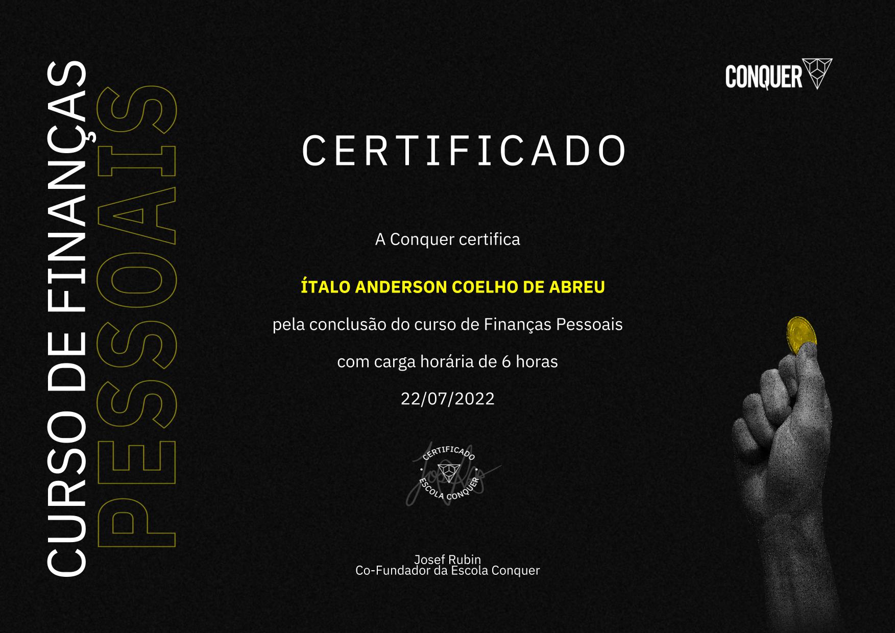 Certificado de Finanças Pessoais